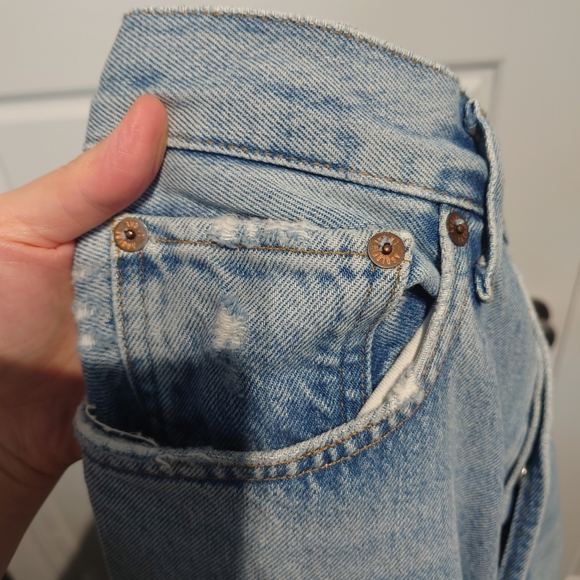 AGOLDE 90's MID RISE STRAIGHT Jeans In Force - Picture 12 of 12